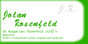jolan rosenfeld business card
